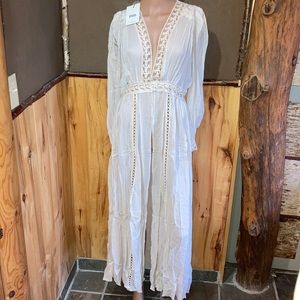 RESERVED KQ** Le Gauze Lace Duster